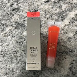 Lancome~Juicy Tubes Original ~ Ultra Shiny Hydrating ~ #10 Framboise Pop NIB